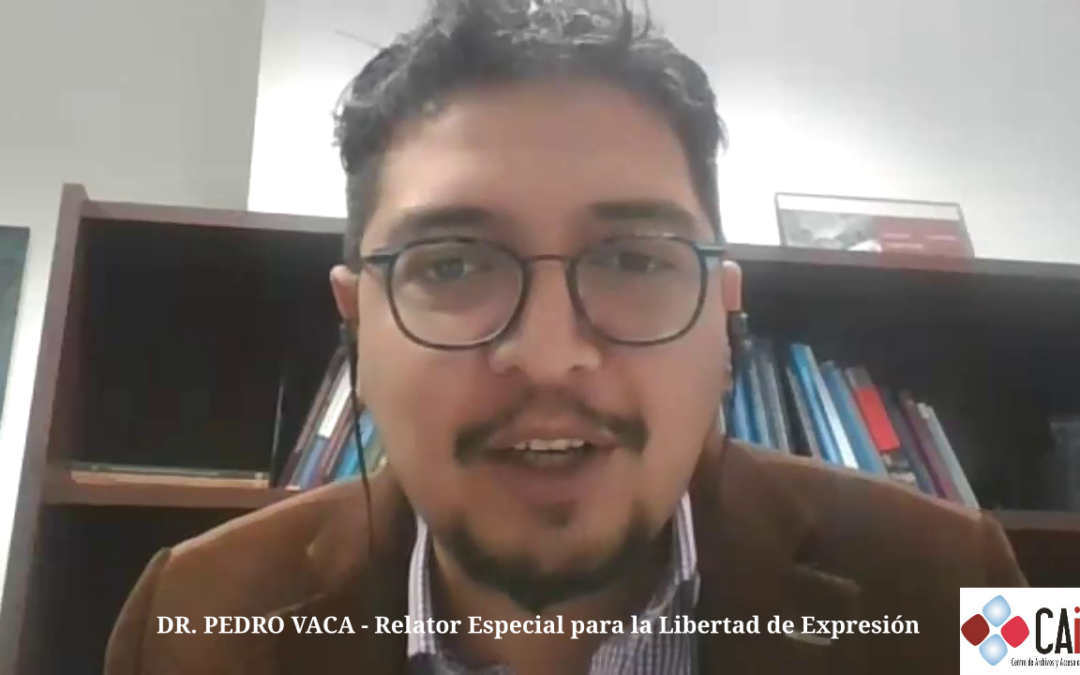 Relator Pedro Vaca llamó a Uruguay a cuidar situación de libertad de expresión ante aumento de reportes
